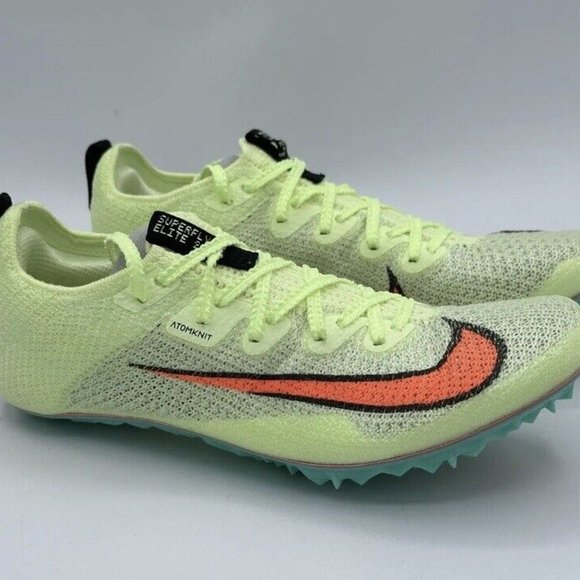Nike Zoom Superfly Elite 2 Volt Neon Track Spikes Men's Sz 13 NWOB CD438… - Picture 2 of 5